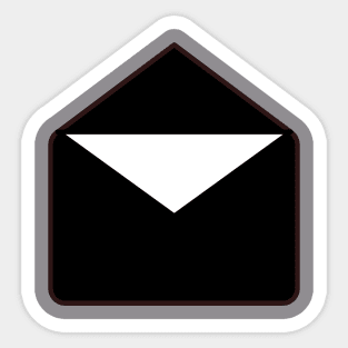 Black envelope Sticker